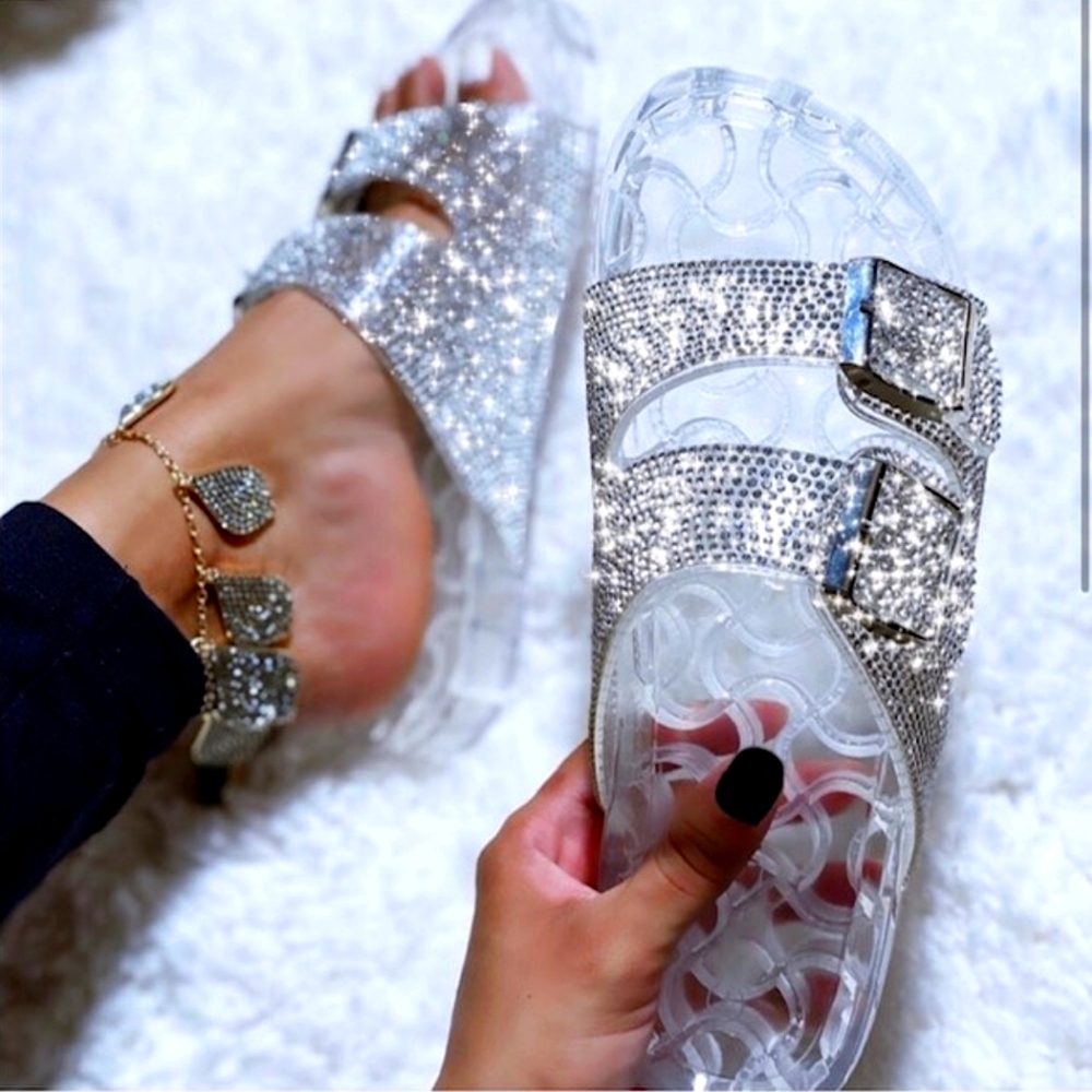 Clear Rhinestone slides